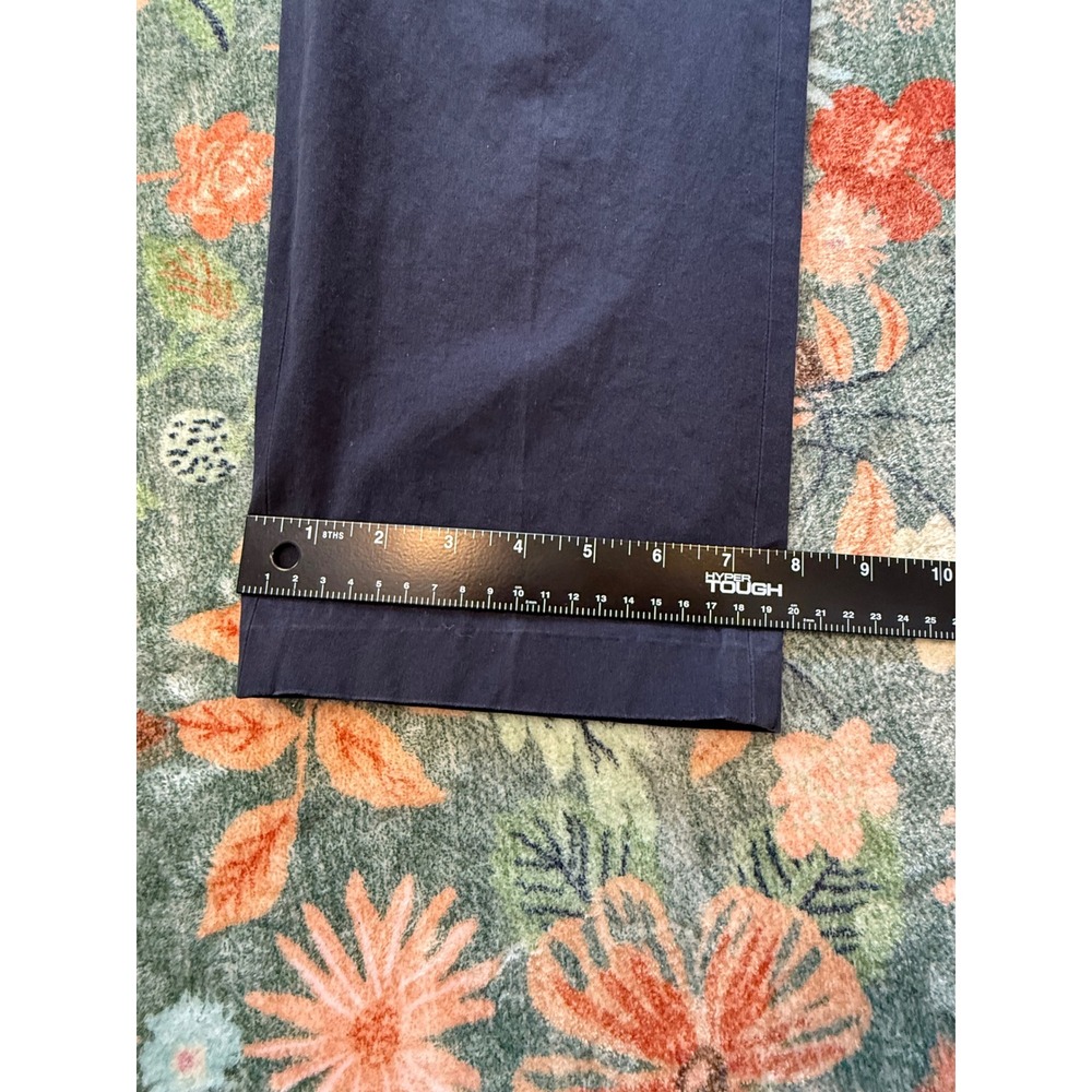 Prada Milano Womens Navy Blue Cotton Twill Trousers‎ Button Fly Made in Italy 48 - Picture 10 of 14